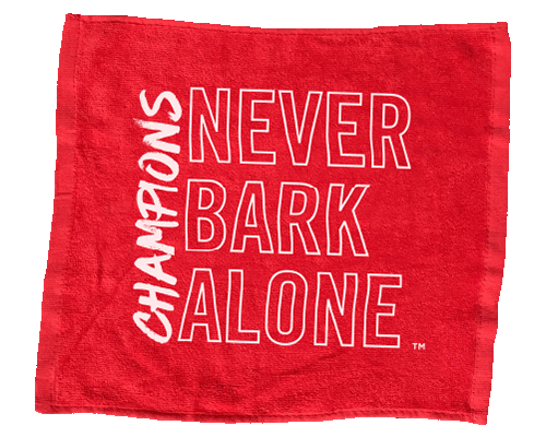 Never Bark Alone Rally Towel