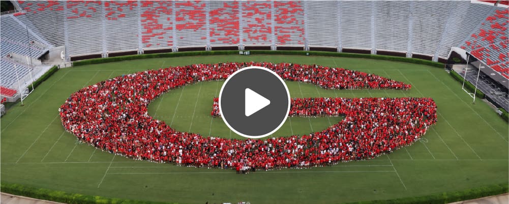 Play Button for Power G Time Lapse Video at Freshman Welcome