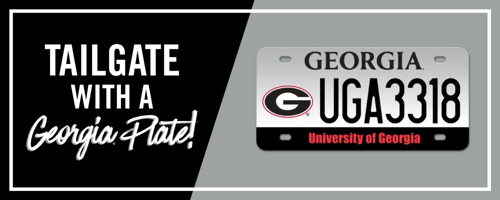 Tailgate with a Georgia License Plate