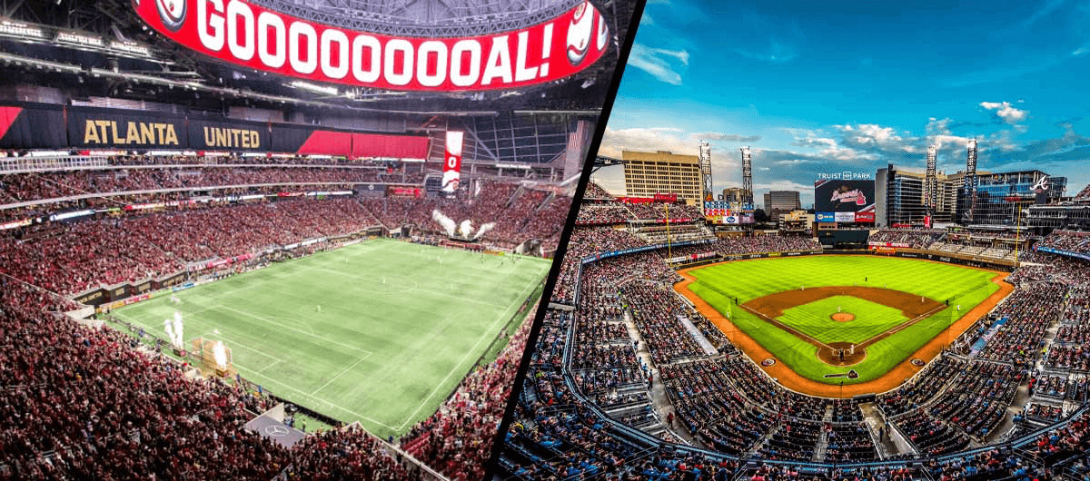 Mercedes-Benz Stadium and Truist Park