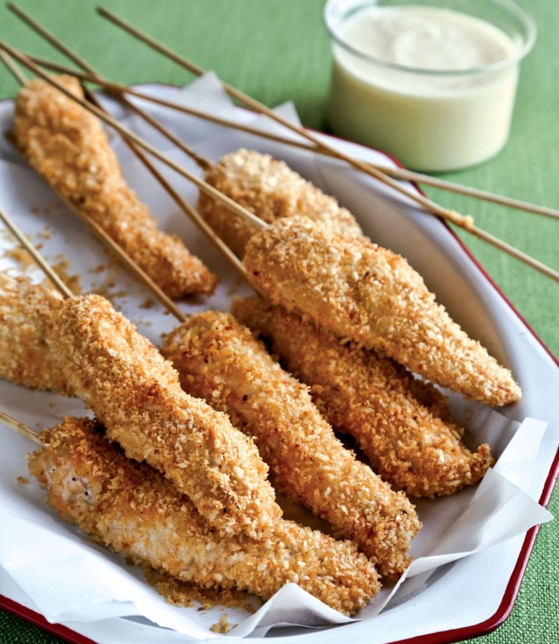 Virginia Willis Fried Chick-on-a-Stick