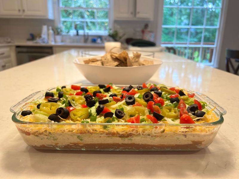 A UGA Athletics Dietitian’s Seven-Layer Taco Dip