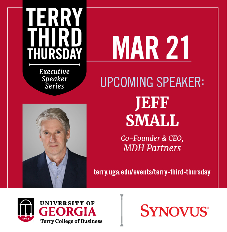 Terry Third Thursday on March 21 Jeff Small co-founder and CEO of MDH partners