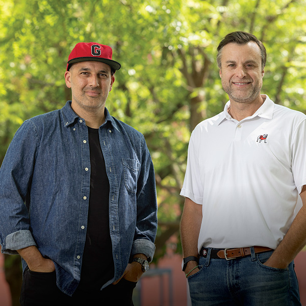 Portrait of talent agents Jonathan Insogna and  Matthew Morgan