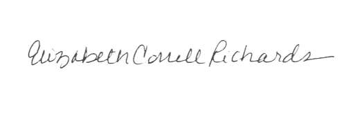 Elizabeth Correll Richards signature